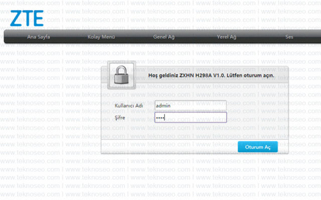 zte,zxhn h298a,port açma