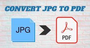 Görüntünün PDF Dönüşümüne Yardımları jpg to pdf